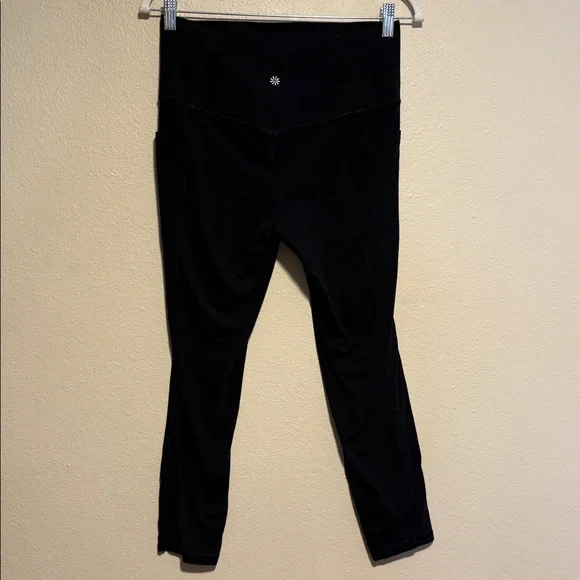 Athleta Salutation Stash 7/8 High Rise Tight Leggings Black Medium - Picture 8 of 11